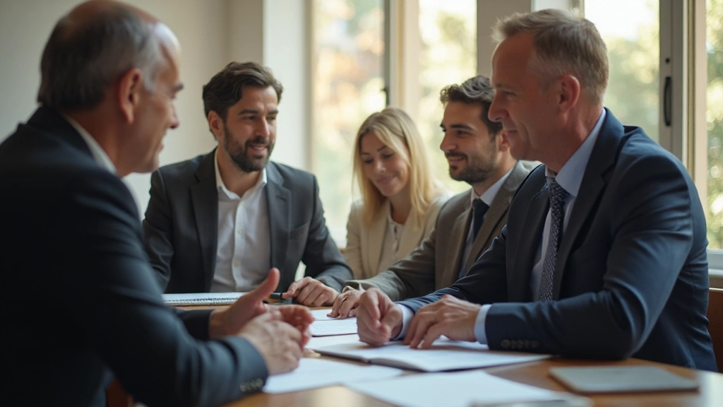 Профессиональные переговоры за столом совещаний