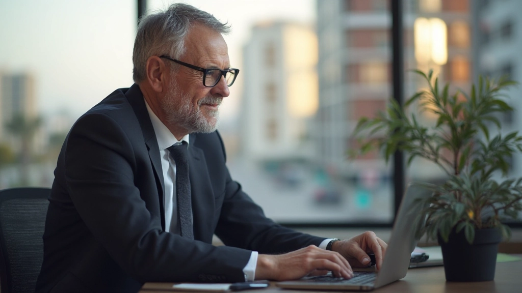 Портфель инвестиций и графики роста на экране компьютера