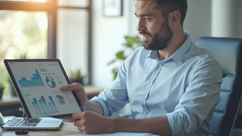 Успешное финансовое планирование с графиками роста и позитивными показателями