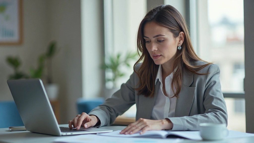 Профессиональный рабочий стол с компьютером, финансовыми графиками и планировщиком