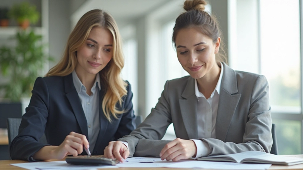 Профессиональное рабочее пространство с документами по управлению финансами и планированию бюджета