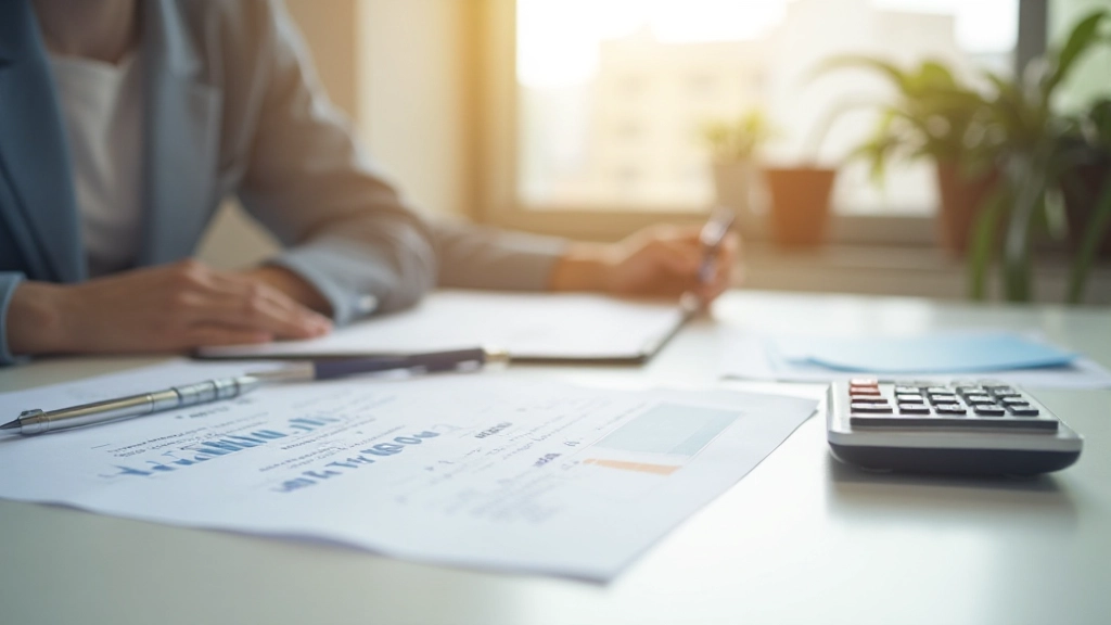 Рабочий стол с финансовыми документами и планом управления бюджетом